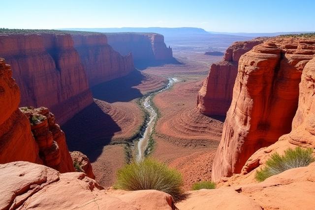 広大な峡谷の自然美